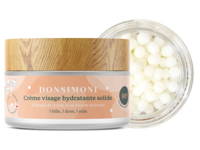 Crème visage hydratante solide