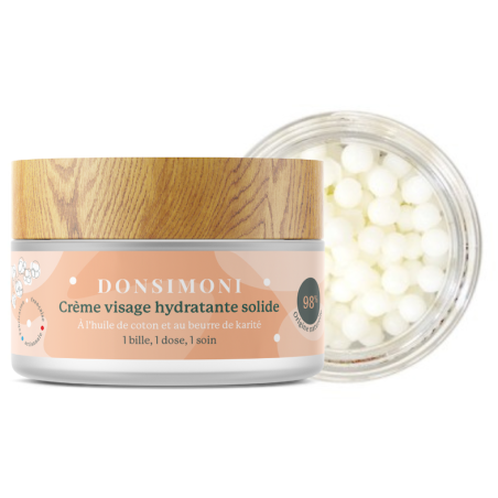 Crème visage hydratante solide