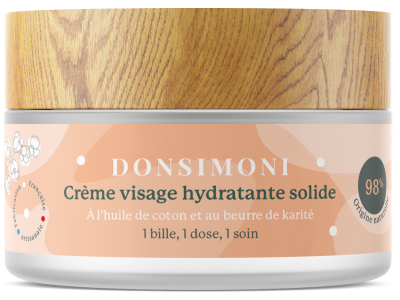 Crème visage hydratante solide