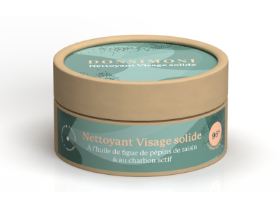 Nettoyant visage solide au charbon