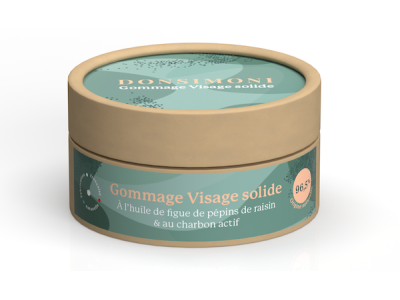 Gommage visage solide au charbon